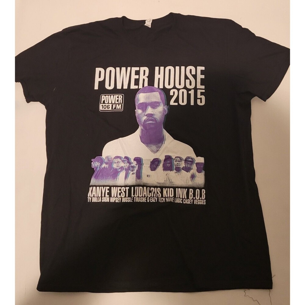 Power House 106 FM Concert Kanye West 2015 T-Shirt Size XL             R